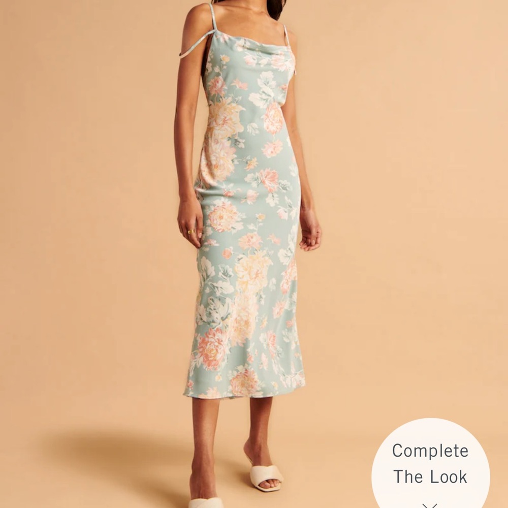 Abercrombie Cowl Neck Slip Maxi Dress